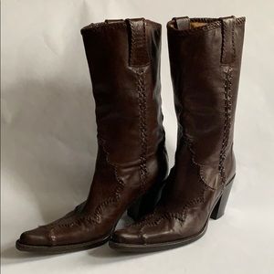 Freelance Paris western boots brown leather